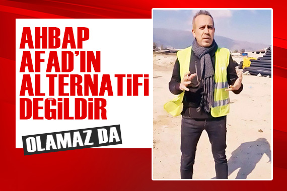 Haluk Levent: Ahbap, AFAD ın alternatifi değildir; olamaz da