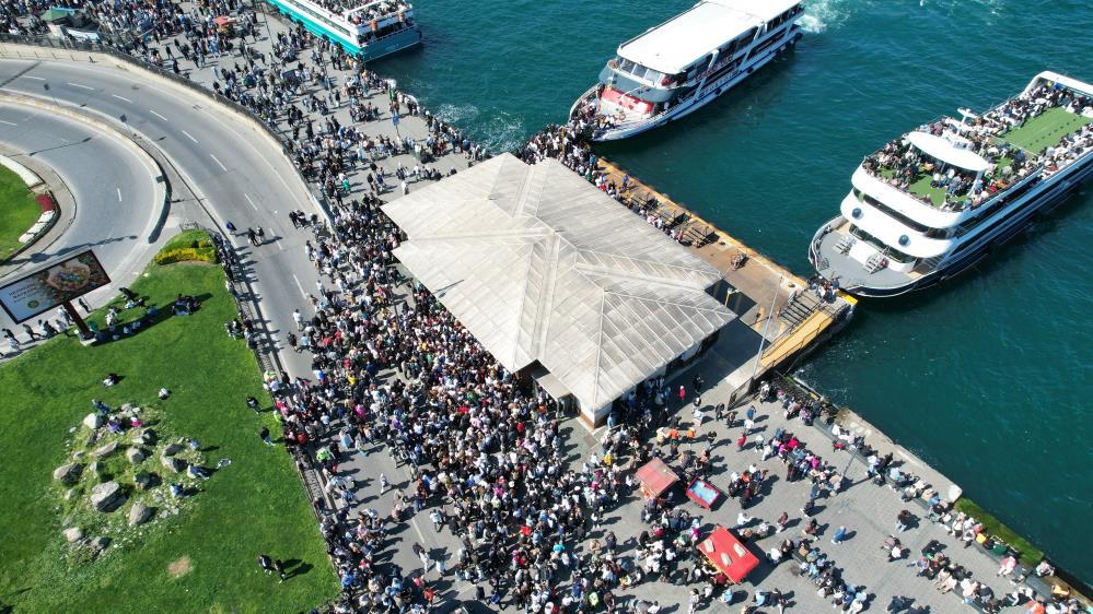 İstanbul’da bayramda vapur sırası yoğunluğu