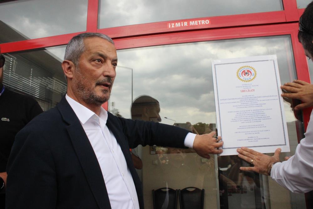 İzmir de metro ve tramvayda grev ilanı asıldı