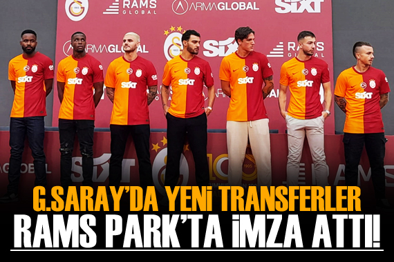 Galatasaray da yeni transferlere imza töreni!