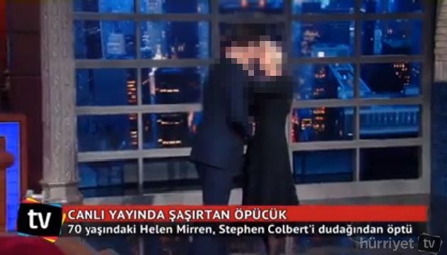 Canlı yayında dudağından öpünce...