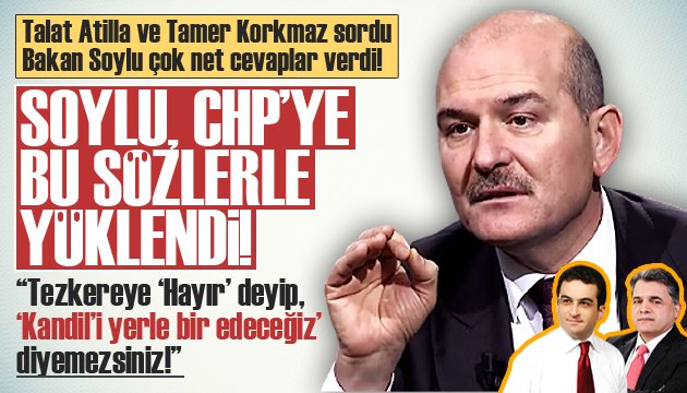 Süleyman Soylu dan canlı yayında flaş açıklamalar!