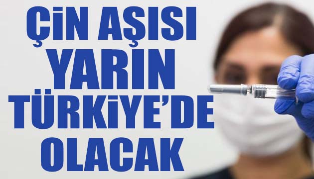 Aşılar yarın Türkiye de