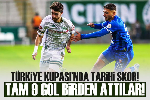 Türkiye Kupası nda tarihi skor! 9 gol birden attılar