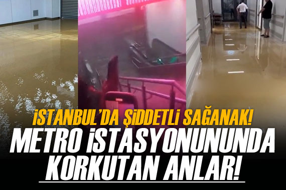 İstanbul da sağanak: Sokak ve caddeler göle döndü, araçlar suya gömüldü