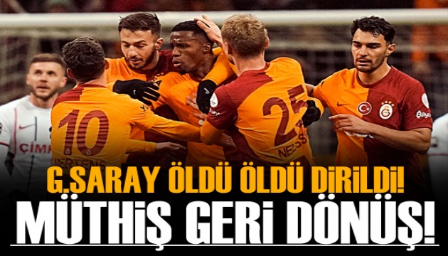 Galatasaray dan müthiş geri dönüş!