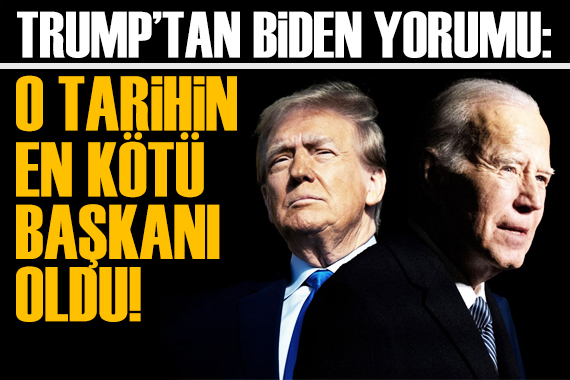 Trump tan Biden yorumu: O ülke tarihinin en kötü başkanı