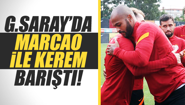 Galatasaray da Marcao ve Kerem Aktürkoğlu barıştı