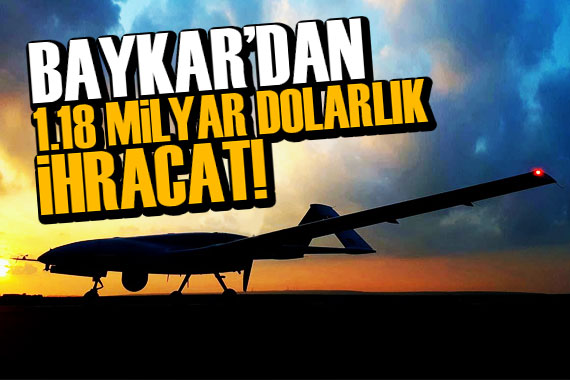 Baykar dan 2022 de 1,18 milyar dolarlık ihracat