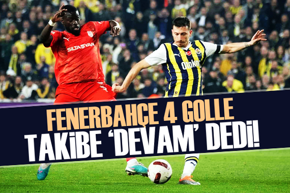 Fenerbahçe 4 golle takibe  devam  dedi!