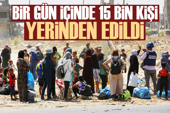 BM: 1 gün içinde 150 bin kişi Han Yunus ta yerinden edildi