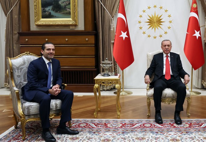 Cumhurbaşkanı Erdoğan, eski Lübnan Başbakanı Hariri ile görüştü