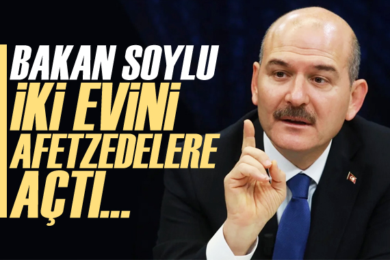 İçişleri Bakanı Soylu dan  Evim Yuvam Olsun  kampanyasına destek