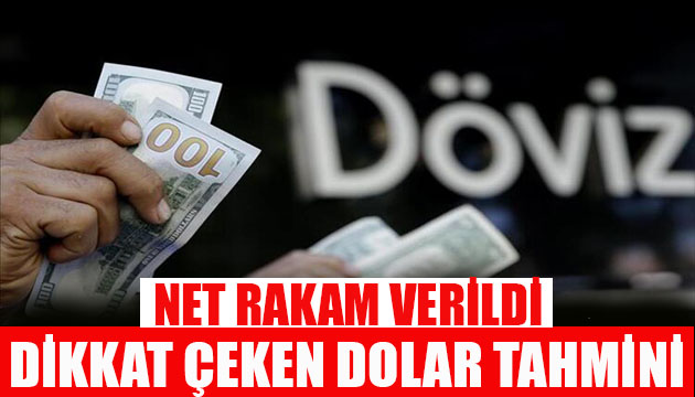 Dikkat çeken dolar tahmini! İşte yeni hedef