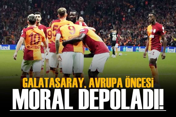 Galatasaray, Avrupa öncesi moral depoladı