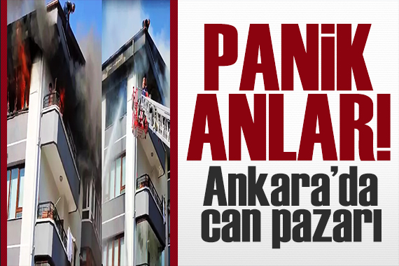 Ankara da panik anları! Küçük çocuk balkonda mahsur kaldı