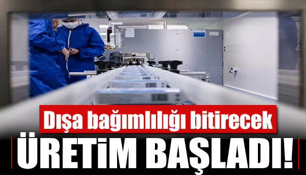 Korona tedavisinde dışa bağımlılığı bitirecek ilacın üretimi başladı