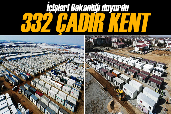 İçişleri Bakanlığı duyurdu: 209 konteyner kent kuruldu