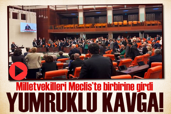 Meclis te yumruklar havada uçuştu! Milletvekilleri birbirine girdi