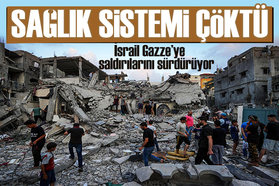 İsrail 3 bomba attı! Gazze de sağlık sistemi çöktü