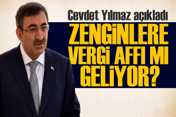 Cevdet Yılmaz dan vergi affı açıklaması: Gündeme gelmedi