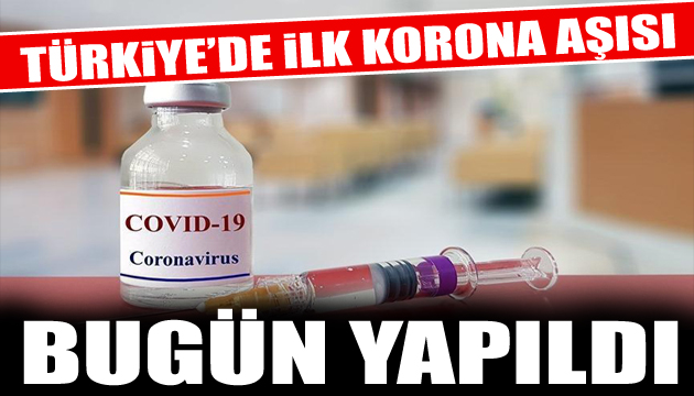 Tarihi gün! Korona aşısında ilk gönüllü uygulaması yapıldı