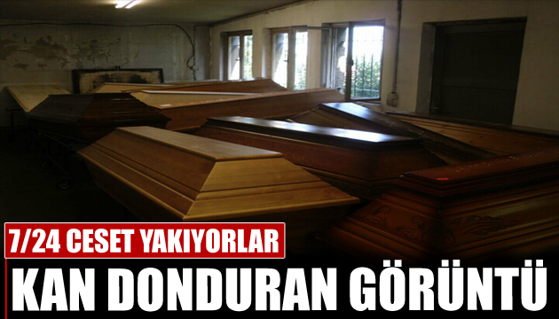 Avrupa nın göbeğinde kan donduran görüntü! 7/24 ceset yakıyorlar