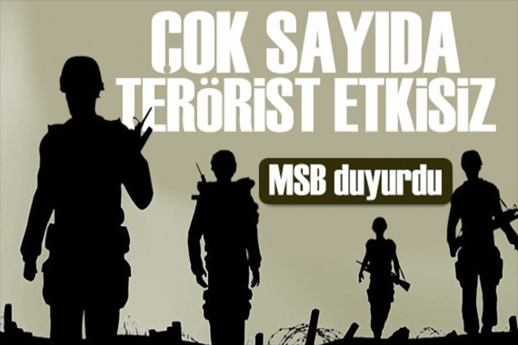 Irak ın kuzeyine operasyon! MSB duyurdu: Etkisiz hale getirildiler