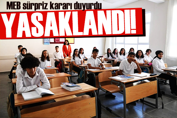 MEB den öğrencileri ilgilendiren karar! Sınav yasaklandı