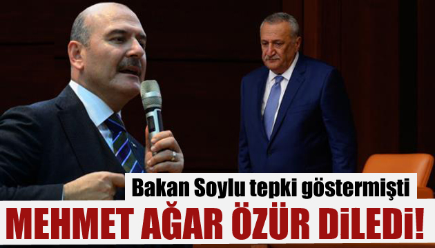 Bakan Soylu tepki göstermişti! Mehmet Ağar özür diledi