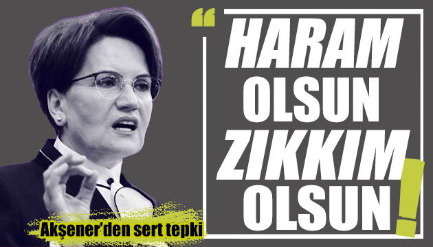 Meral Akşener ateş püskürdü: Haram olsun!