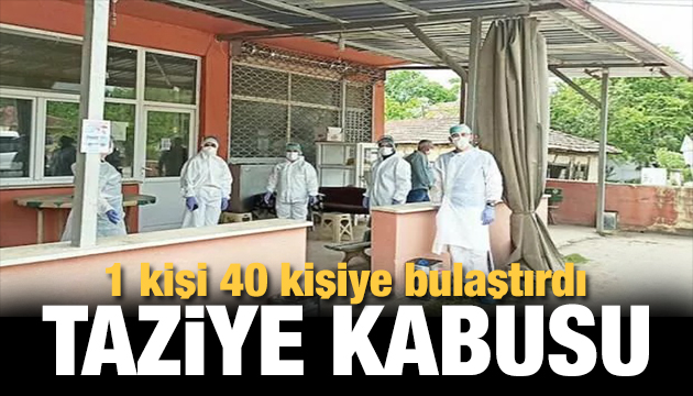 Yine taziye kabusu: 1 kişi 40 kişiye bulaştırdı