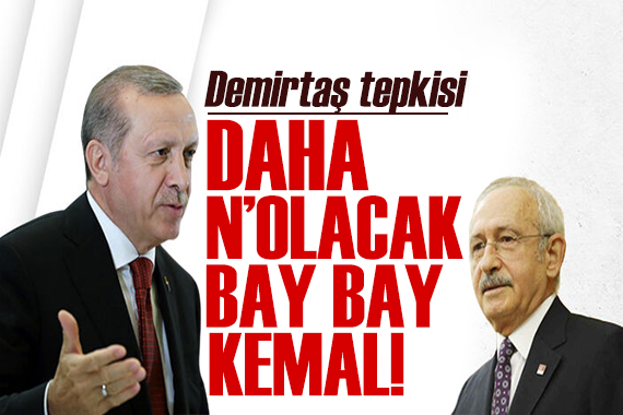 Erdoğan dan Kılıçdaroğlu na  Demirtaş  tepkisi: Daha ne olacak Bay Bay Kemal!