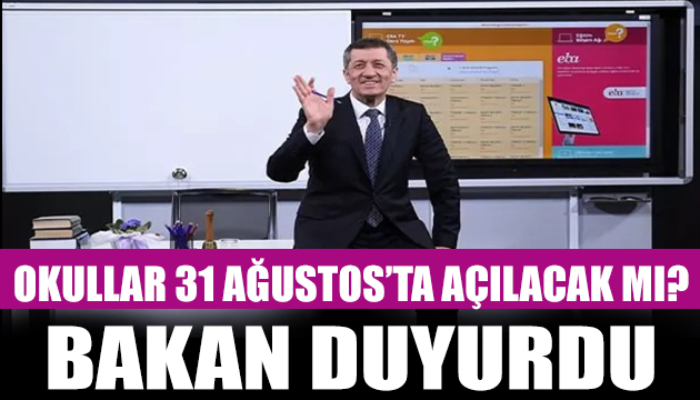 Bakan Selçuk okulların açılmasıyla ilgili iki ihtimal daha sundu