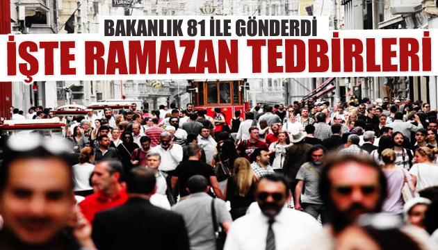 Bakanlıktan Ramazan genelgesi