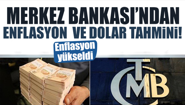 Merkez Bankası ndan dolar ve enflasyon tahmini!