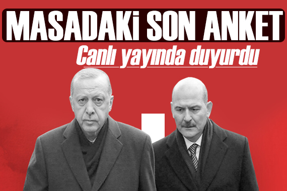 Soylu masadaki son anketi açıkladı: Kazanıyoruz!