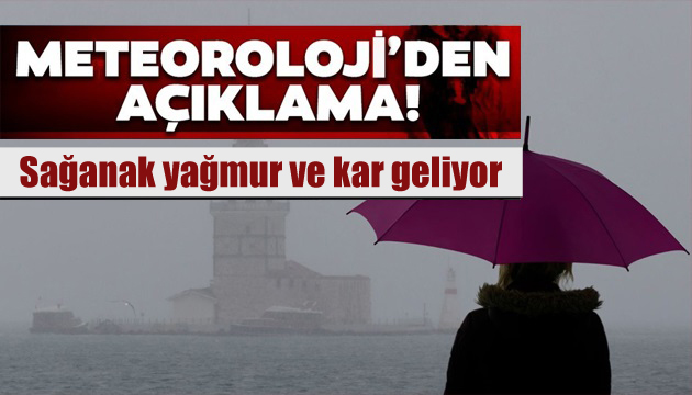 Meteoroloji bölge bölge uyardı: Hem kar hem sağanak geliyor