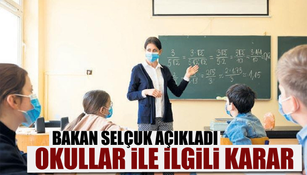 Bakan Selçuk tan telafi eğitim açıklaması