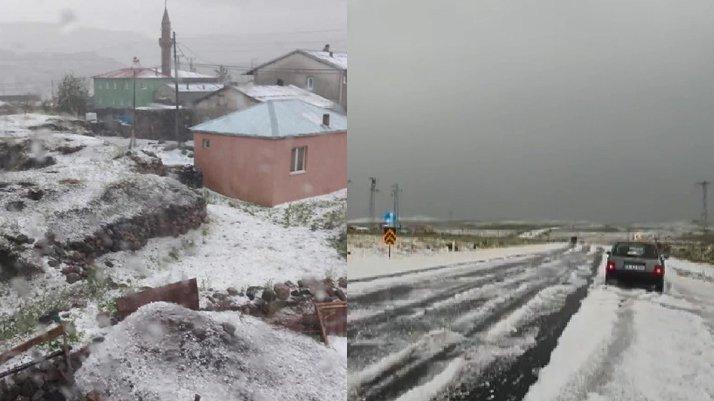 Ardahan da yollar beyaza büründü