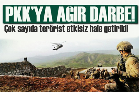 MSB duyurdu: PKK ya ağır darbe! Çok sayıda terörist etkisiz hale getirildi