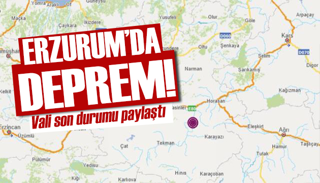 Erzurum da korkutan deprem: 5,1 le sallandı!