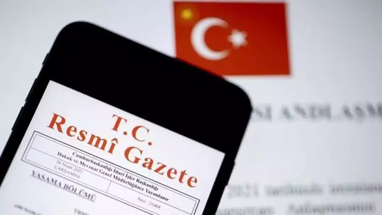 Milletlerarası anlaşma Resmi Gazete de