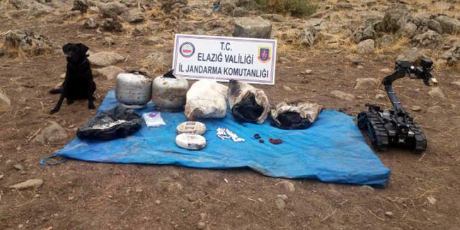 83 kilo patlayıcı ve mühimmat ele geçirildi