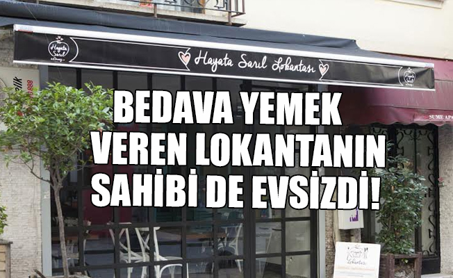 Evsizlere ücretsiz yemek veriyorlar