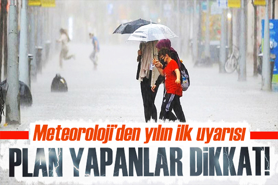 Meteoroloji den yılın ilk uyarısı: İşte 1 Ocak hava durumu...