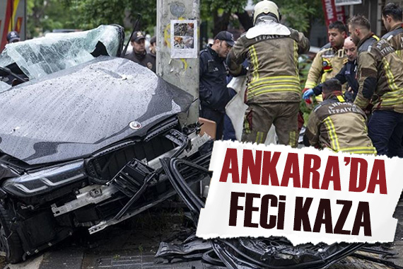 Ankara da feci kaza: Ölü ve yaralılar var