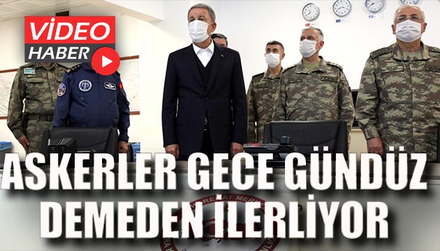 Komandolar gece gündüz demeden ilerliyor