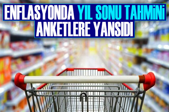 Enflasyonda yıl sonu tahmini anketlere yansıdı