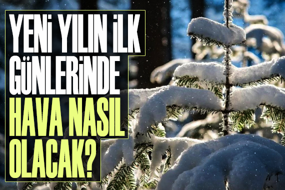 Yeni yılın ilk günlerinde hava nasıl olacak?